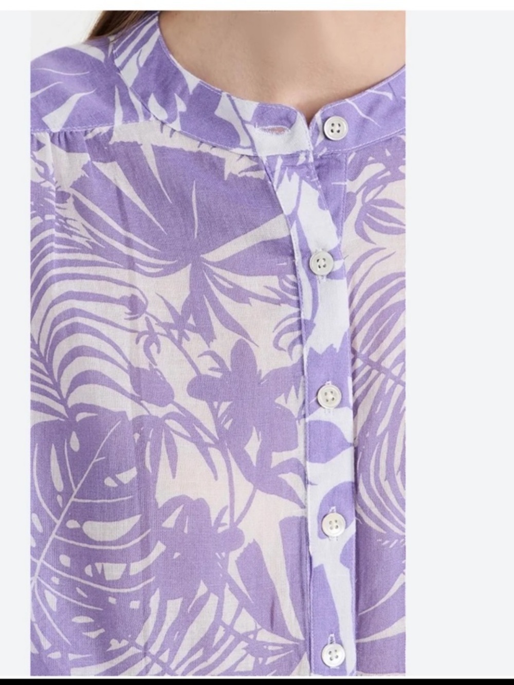 SUNDRY Palm Beach Henley in Bright Orchid size 1 or US Small - Picture 4 of 12